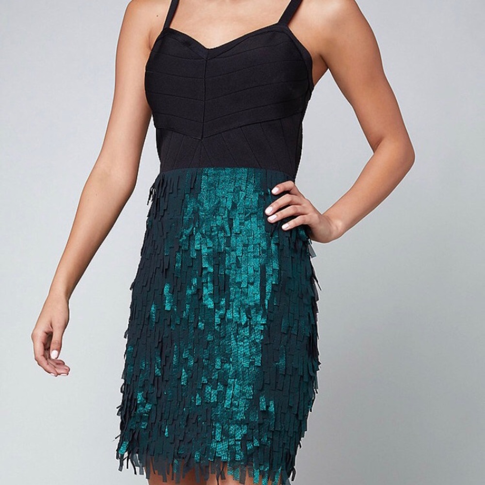 Bebe fringe dress